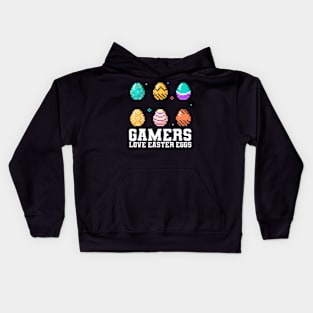 Easter Gaming Gamers Love Easter Eggs Video Gamer Kids Hoodie